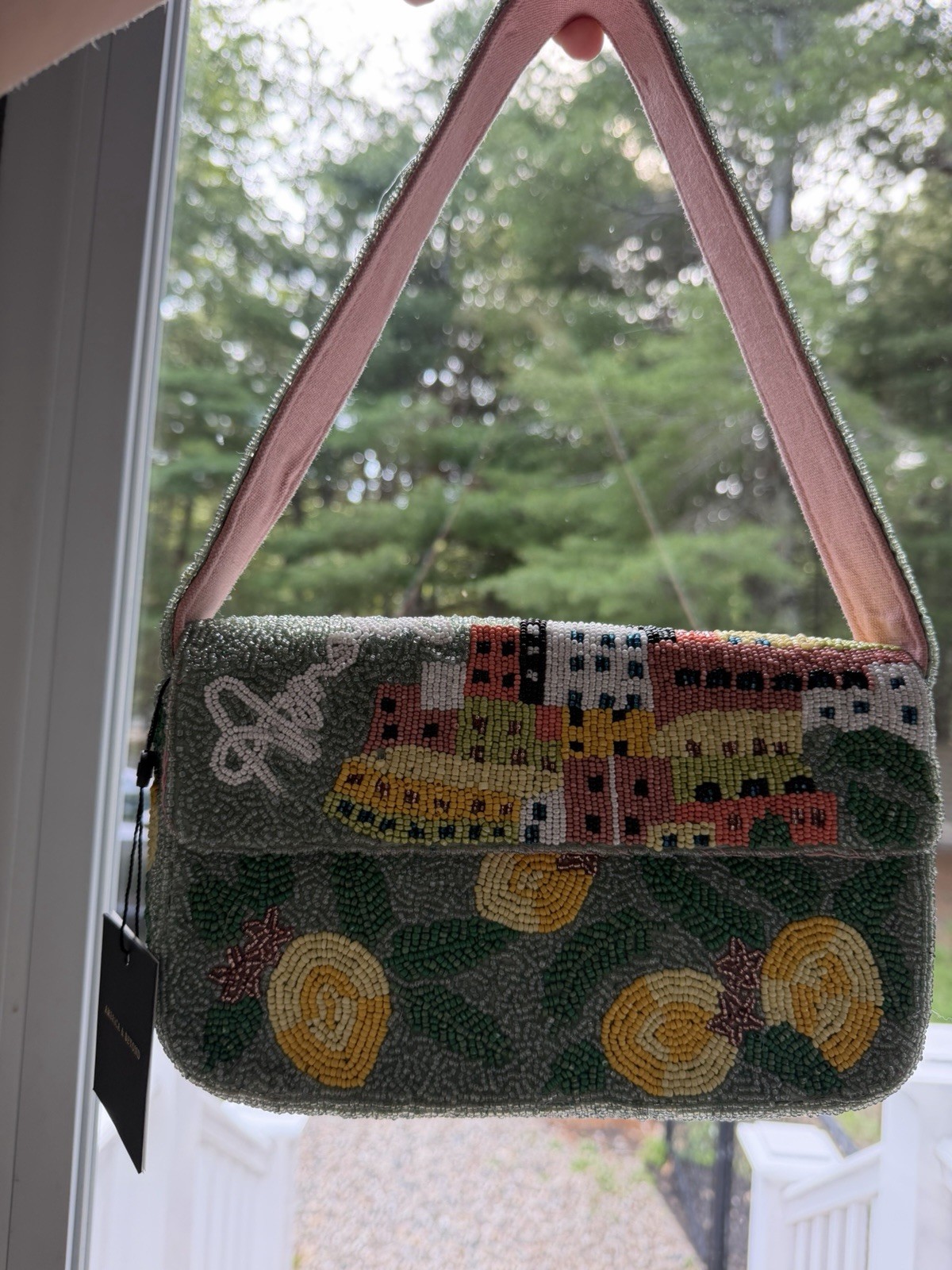 Viral America & Beyond Amalfi Beaded Shoulder Bag