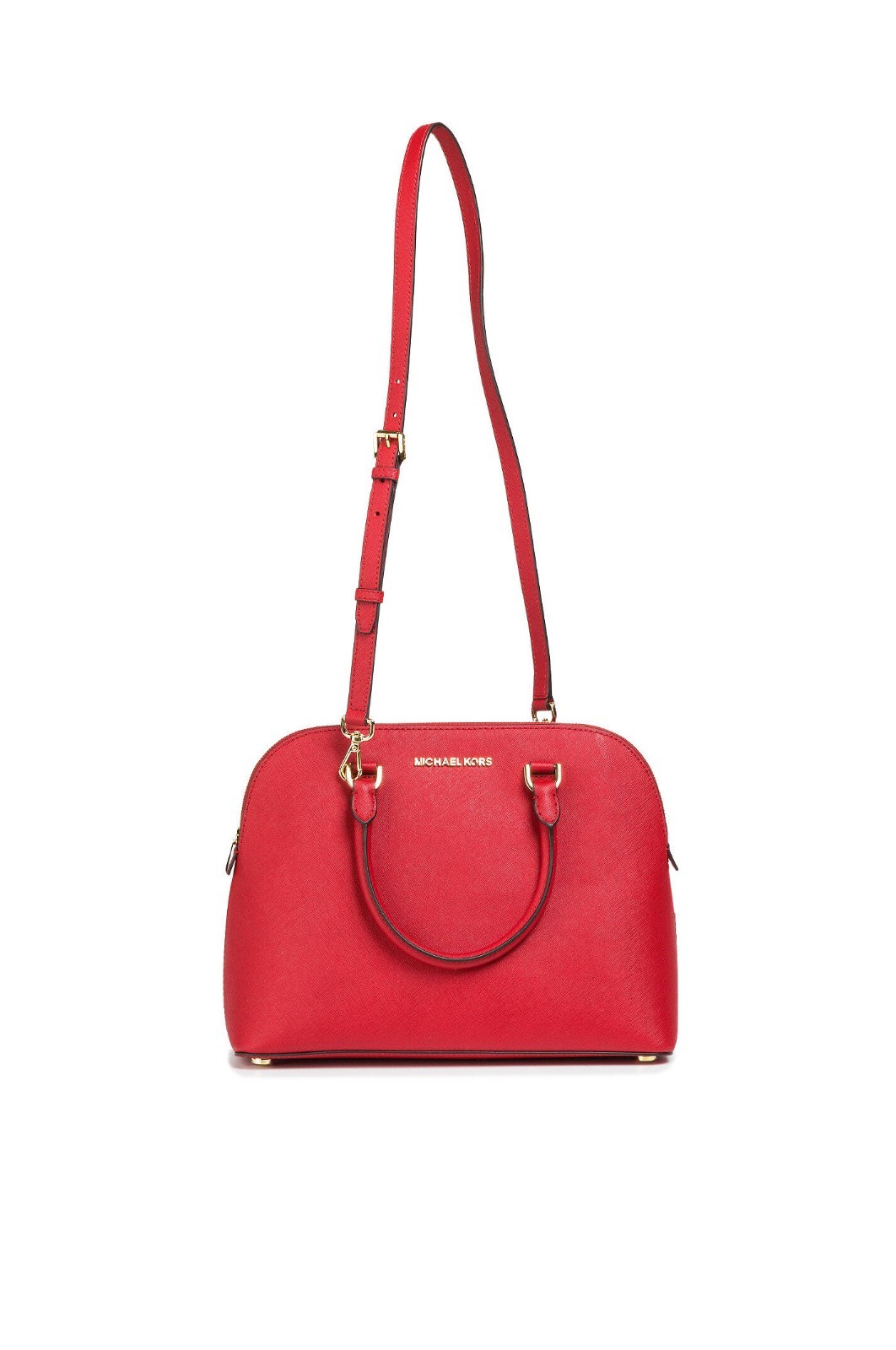 New MICHAEL Michael Kors Cindy Large Convertible Dome Satchel – Watermelon