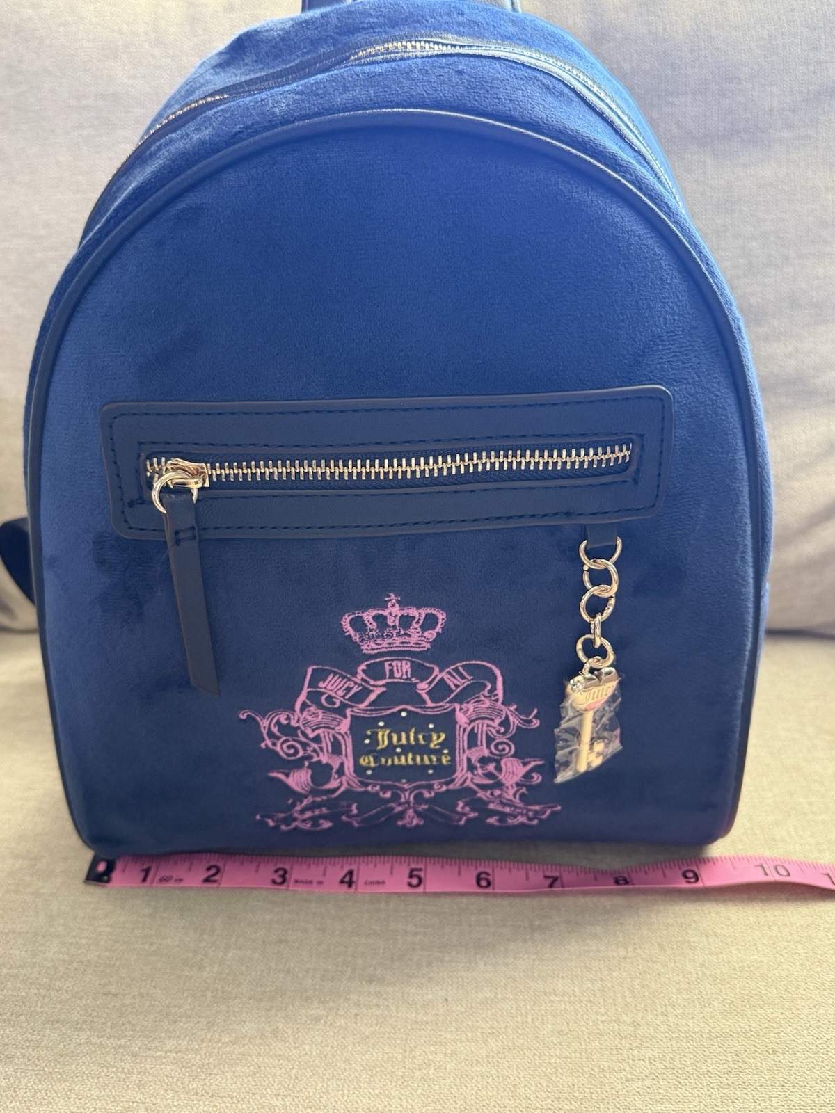 BEAUTIFUL JUICY COUTURE JUICY FOR ALL REGAL BLUE BACKPACK