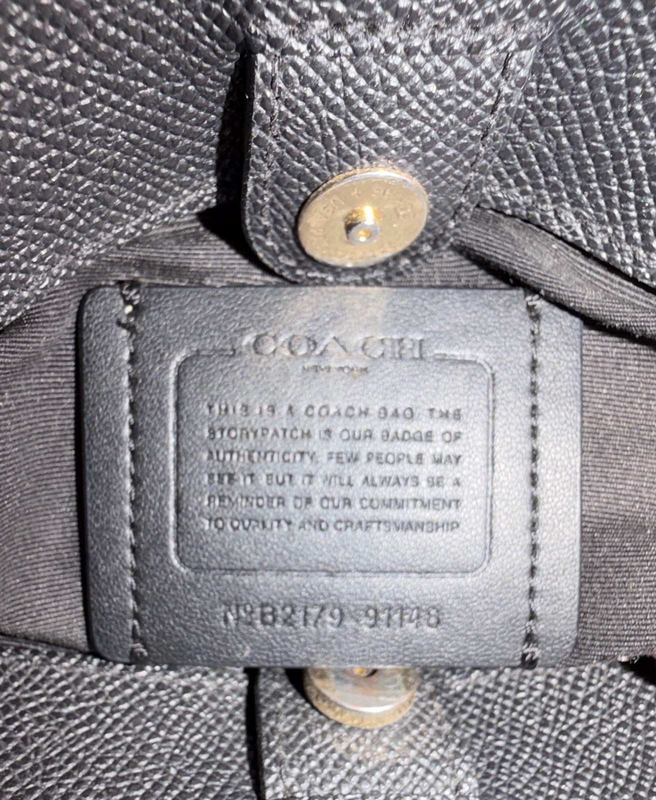 Coach Mini Satchel Crossbody Black Pebbled Leather Gold Hardware