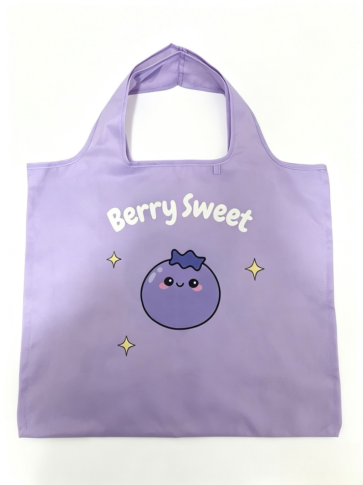 Foldable Reusable Grocery Tote Bag Cute Blueberry Eco Shopping Bag Kawaii Gif