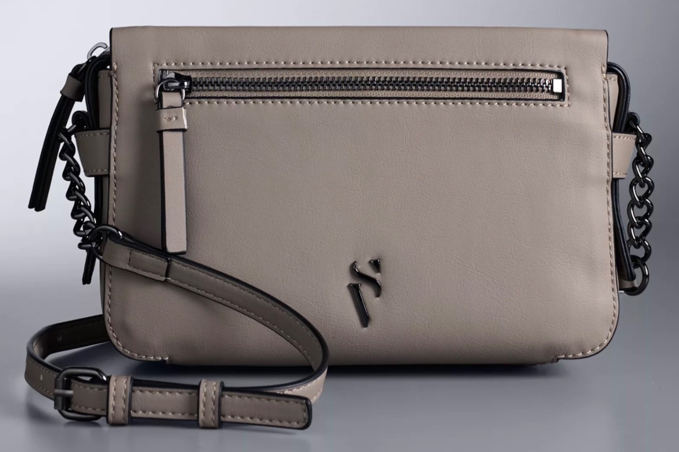 Simply Vera Vera Wang Sintra Crossbody Bag Moon Rock Handbag Purse New with Tags