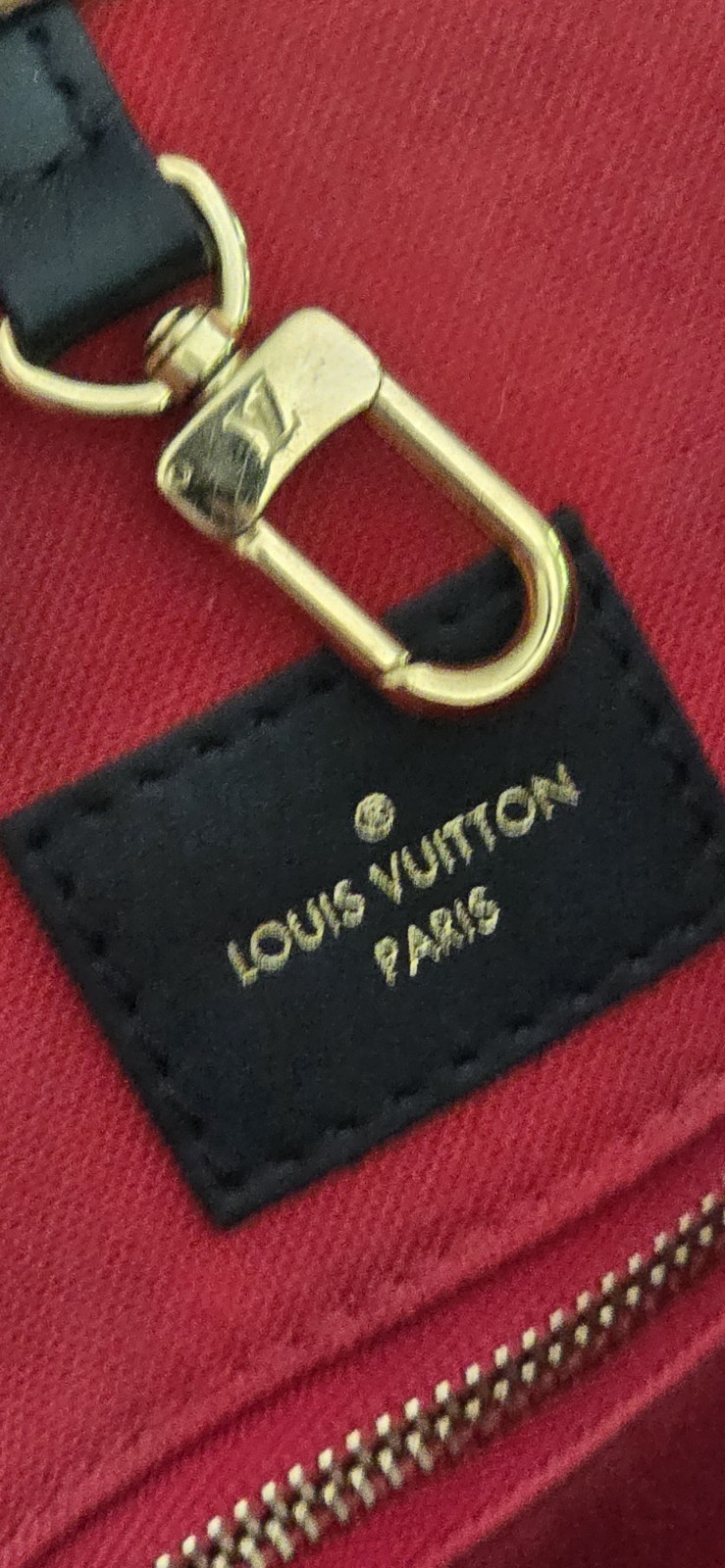 Louis Vuitton OnTheGo mm Reverse Monogram Leather Shoulder Bag.