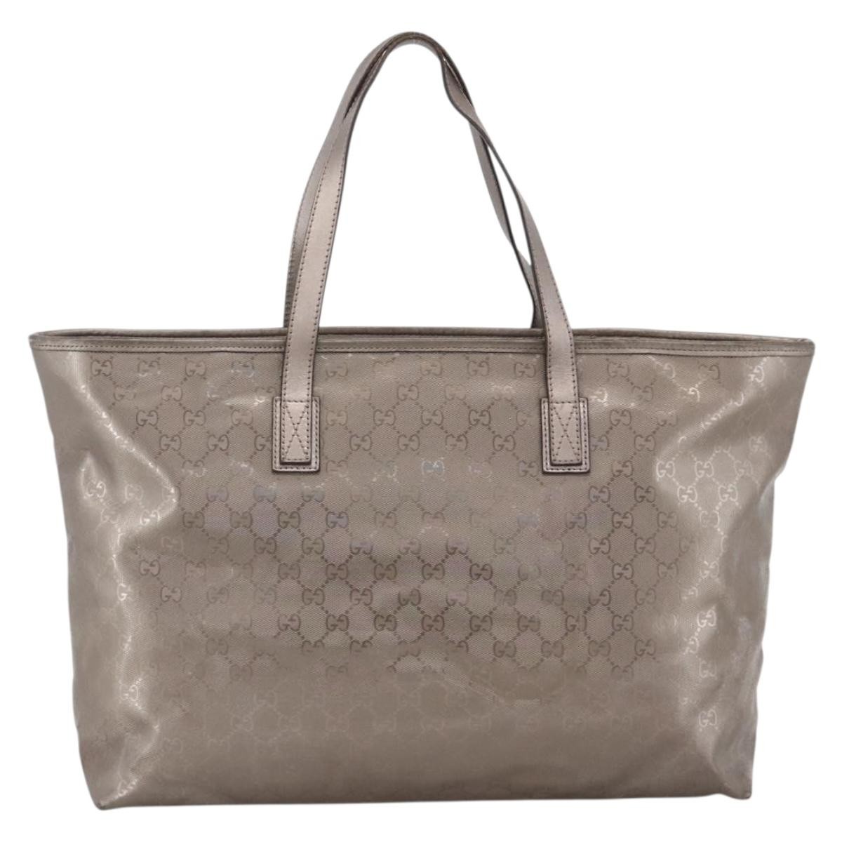 GUCCI GG Implementation Tote Bag PVC Pink Silver 211120 Auth ka3783A