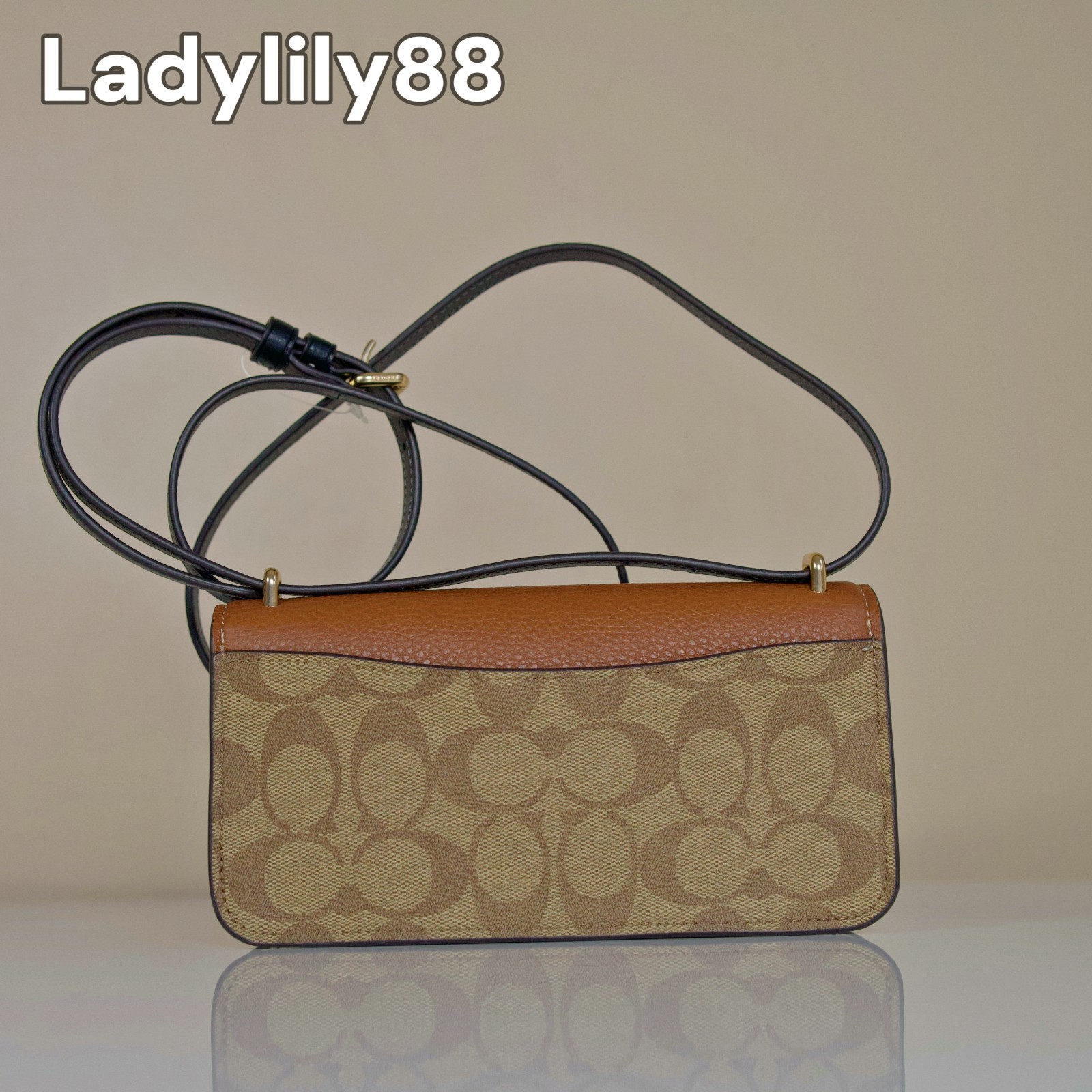NWT Coach CO979 Morgan In Colorblock Signature Canvas Crossbody Bag Khaki Multi