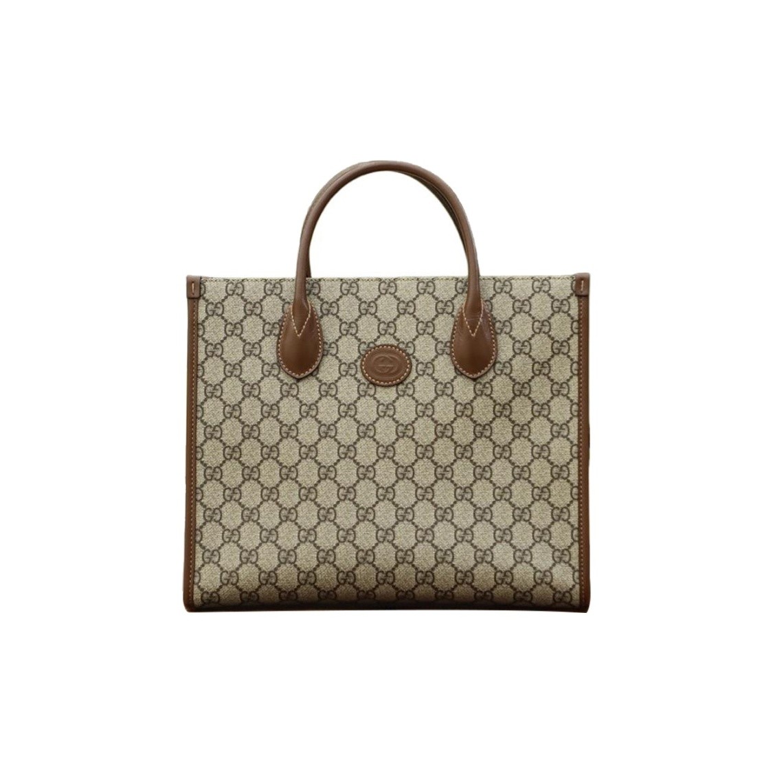 GUCCI Canvas Patchwork Tote bag Small Unisex 12.2×5.5×10.4 in