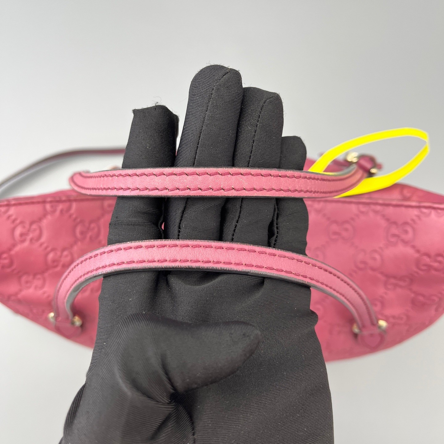 Gucci Guccissima Pink Leather Guccissima Embossed Tote Shoulder Bag Crossbody