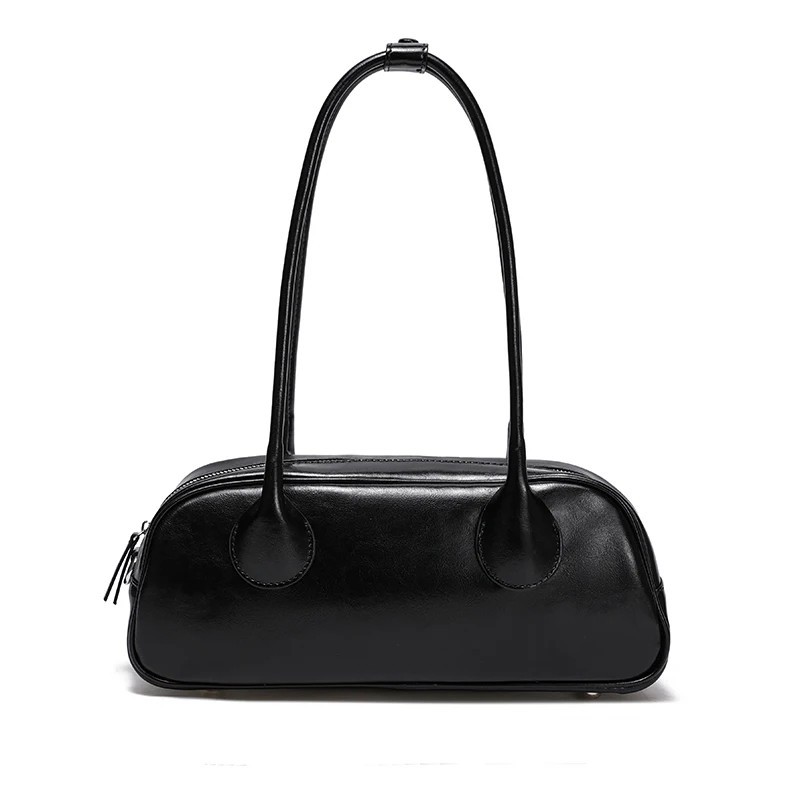 Women’s Genuine Leather Baguette Shoulder Bag Underarm Purse Luxury