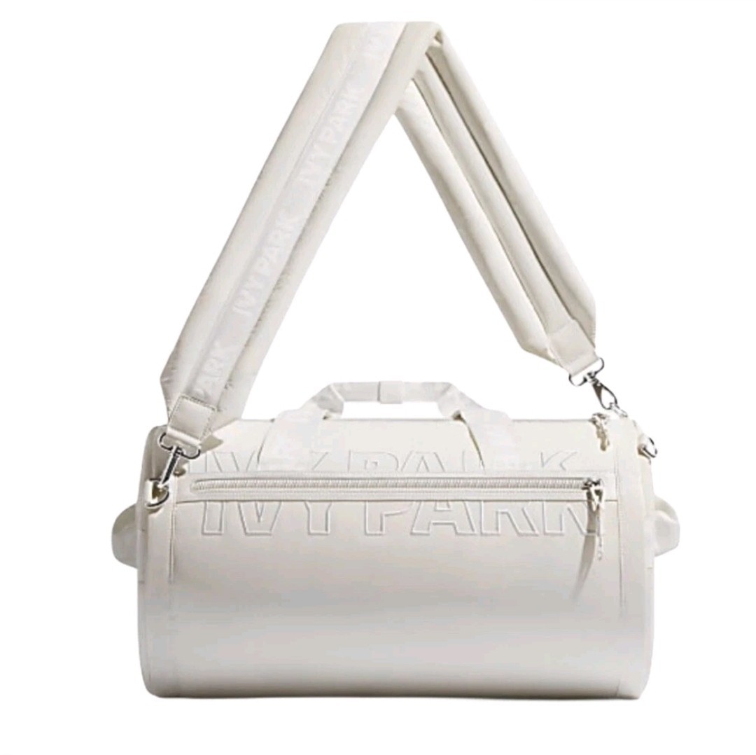 Adidas IVY PARK NEW Padded Duffel Bag White Gym Workout Exercise Travel HB0919