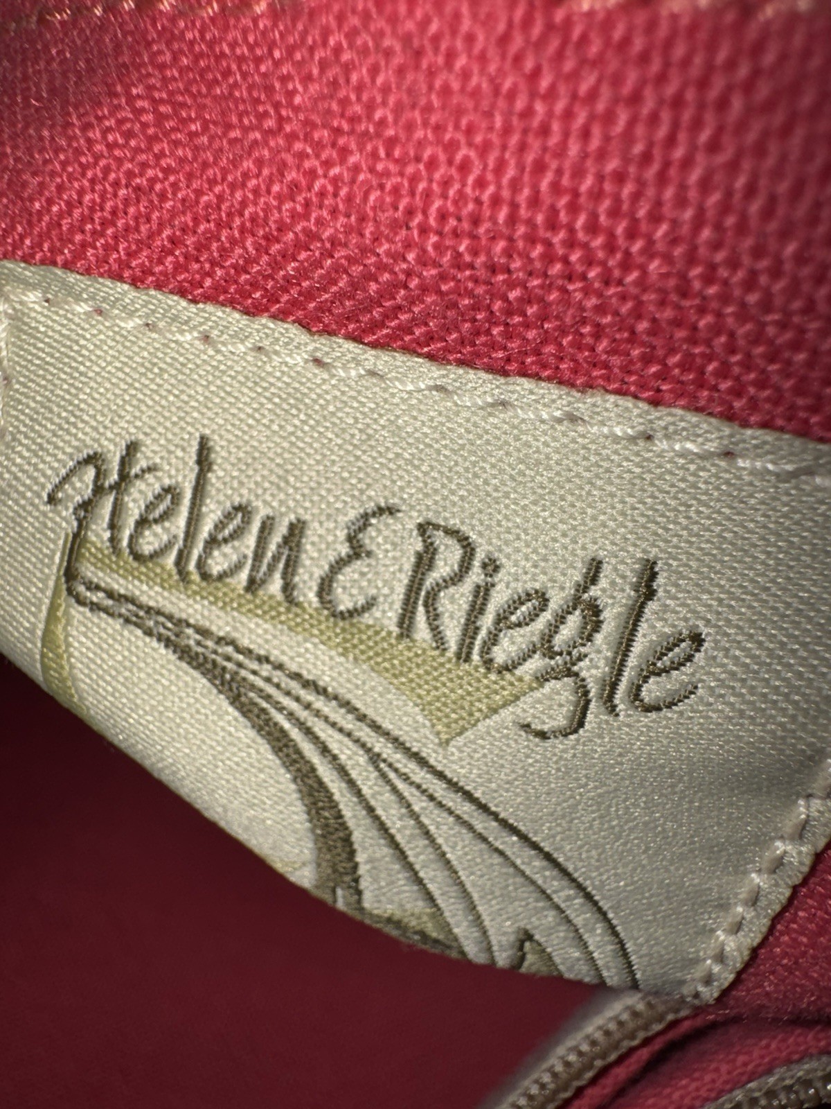 Helen E. Riegle Double Strap Canvas And Vegan Leather Tote