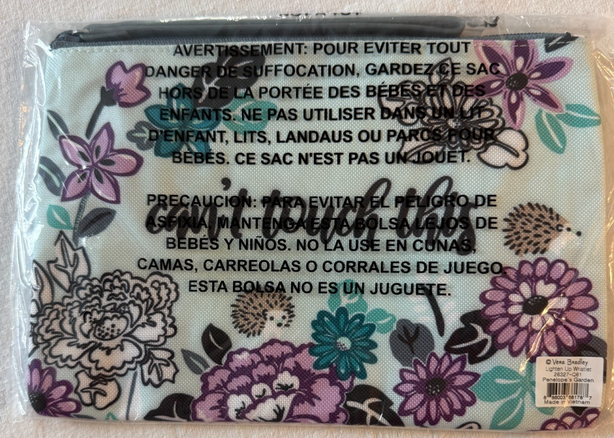 Vera Bradley Lighten Up Wristlet Penelope’s Garden NWT (U-11)