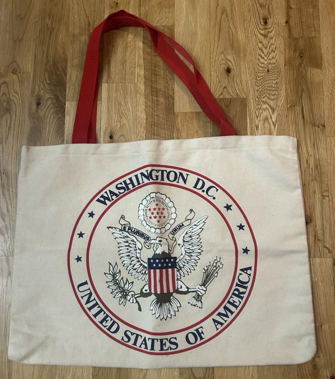 The United States of America Eagle Seal Washington DC Canvas Tote Bag