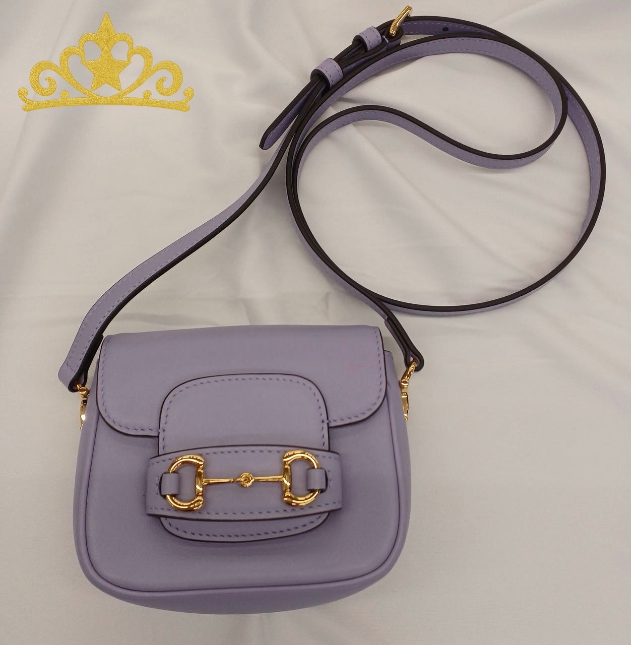 GUCCI Horsebit 1955 Mini Shoulder Bag Purple Women’s