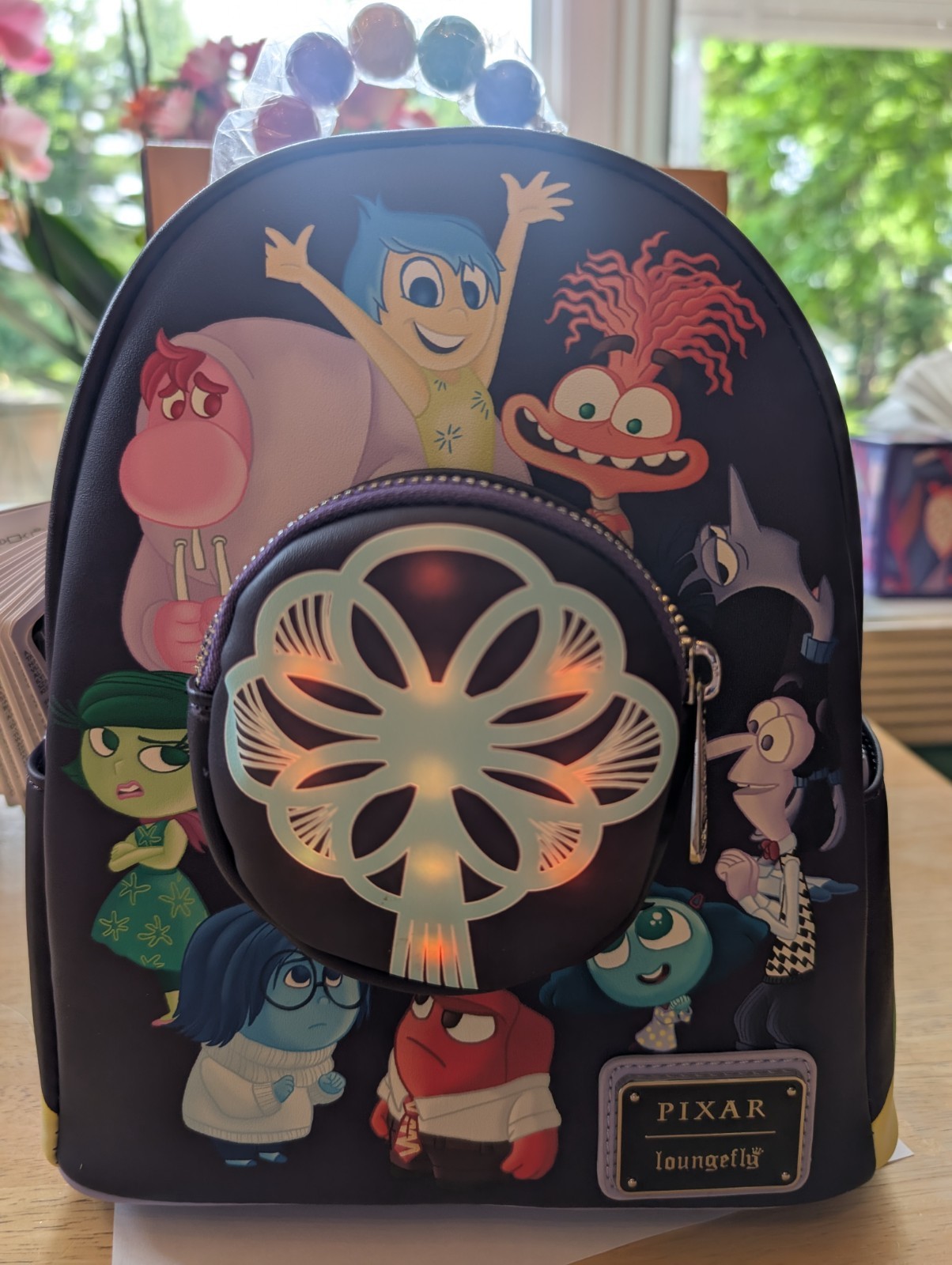 Loungefly Disney Pixar Inside Out 2 Light‑Up Mini Backpack NWT – Emotions