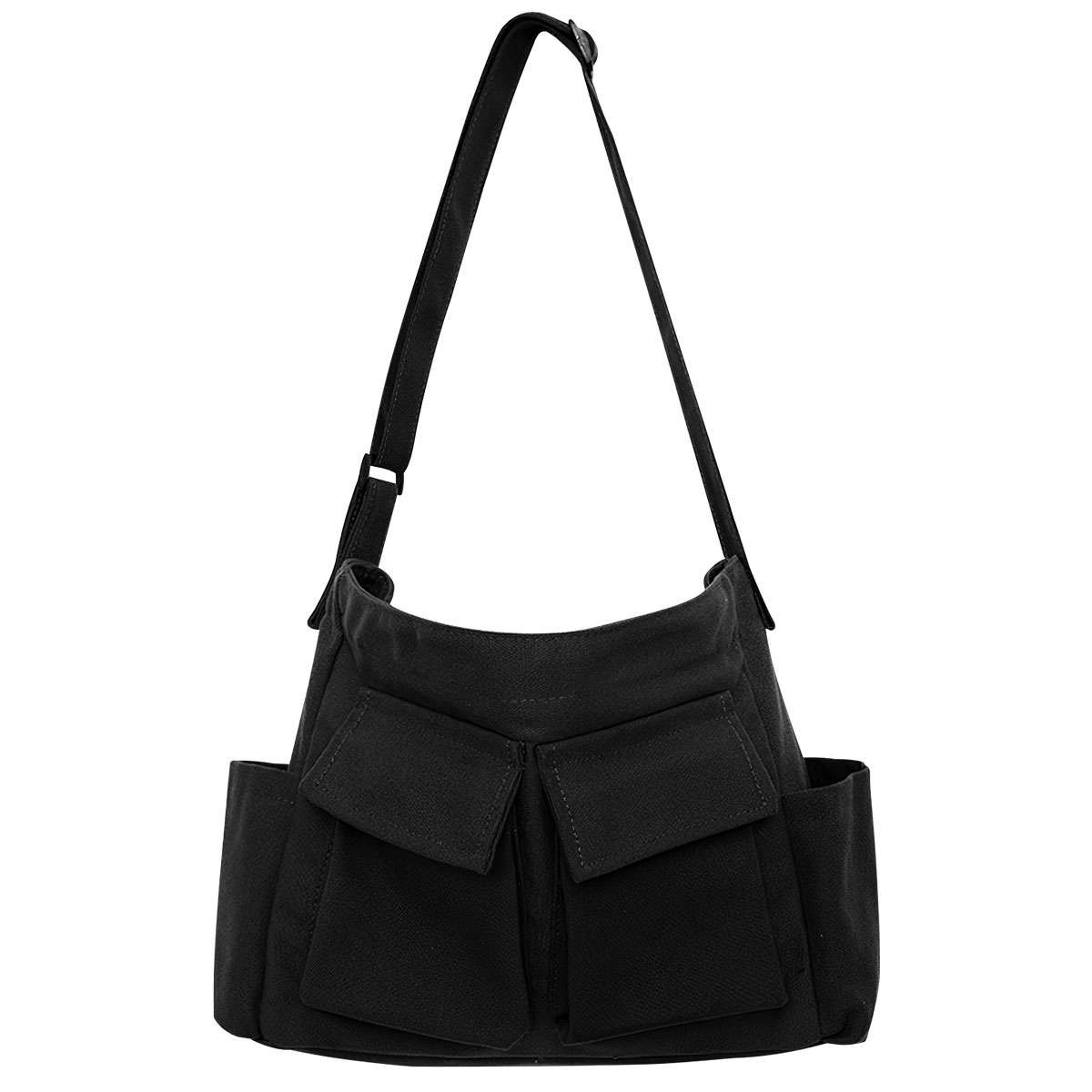 Women Men Canvas Tote Bag Hobo Crossbody Sling Shoulder Bag Large Messenger Bag