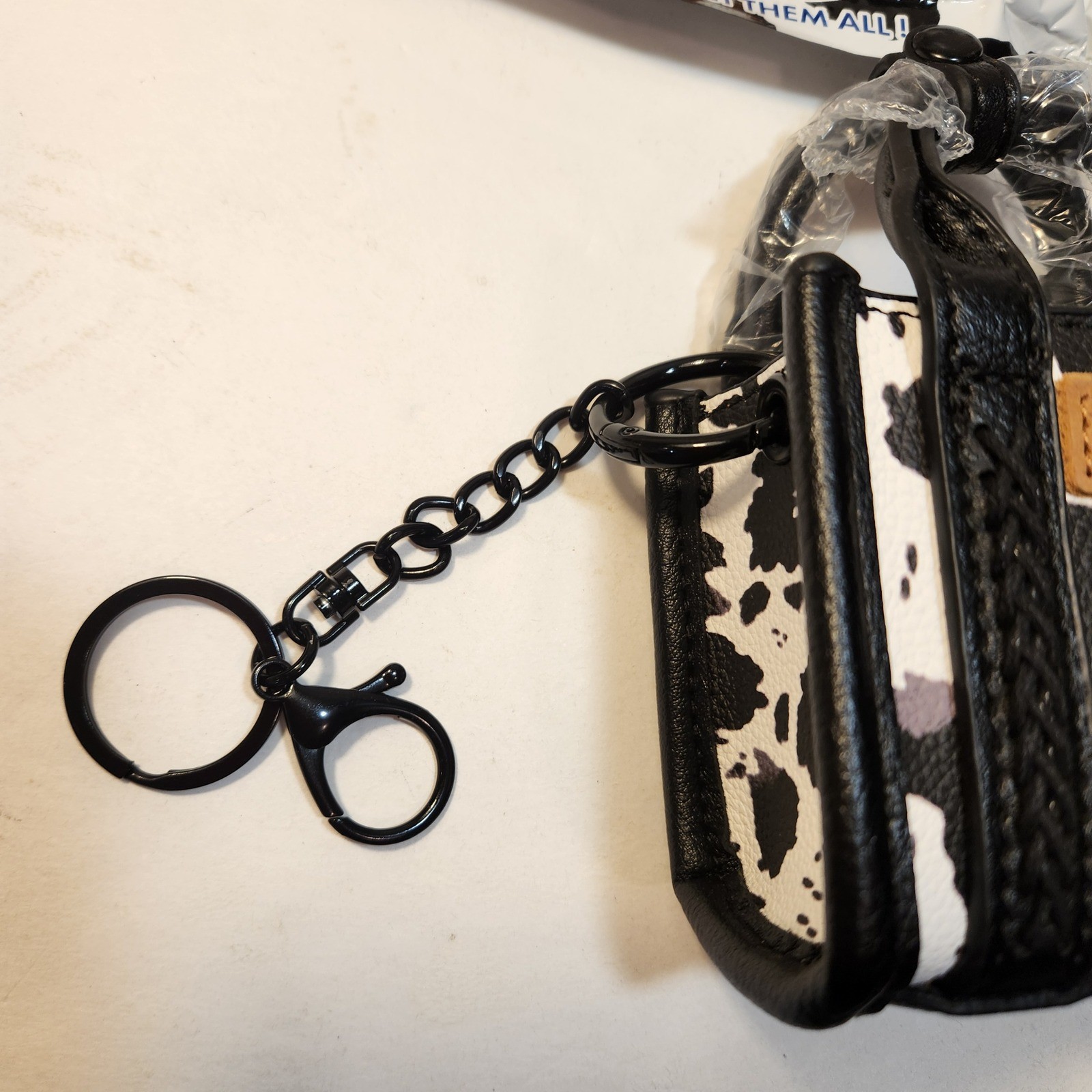 Wrangler Mini Fun Size Tote Keychain Buckaroo Cow Print Bag Charm Blind Box NEW