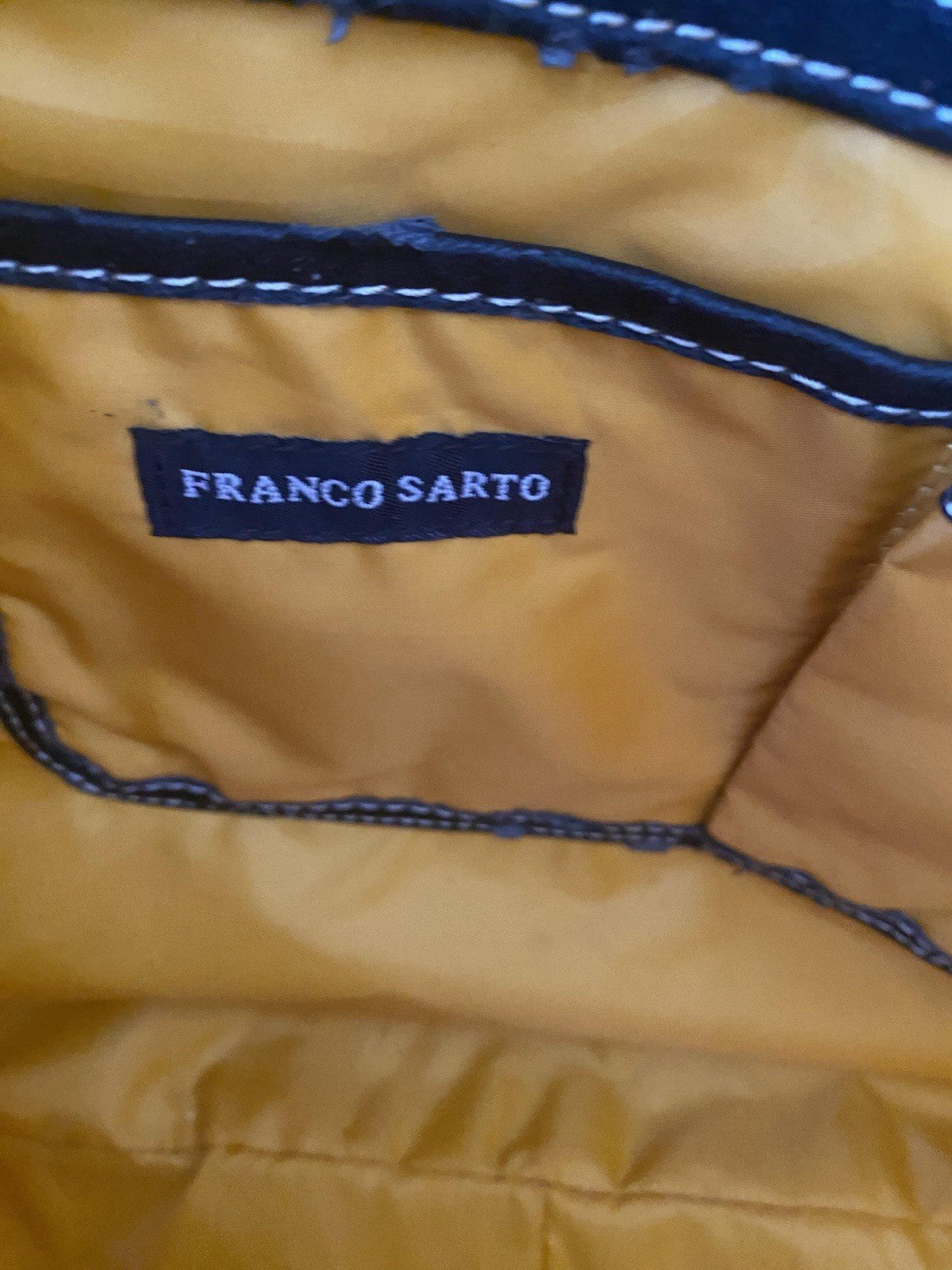 Franco Sarto Olive Green Nylon Tote Bag Large Travel Shoulder Purse