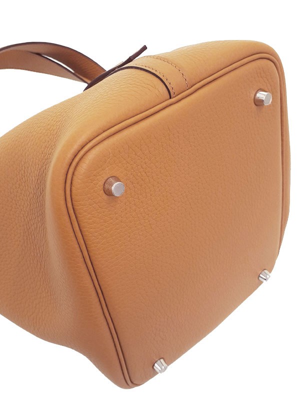 Hermes Picotin Taurillon Clemence Beige Handbag Silver Hardware 2025 #TB3473