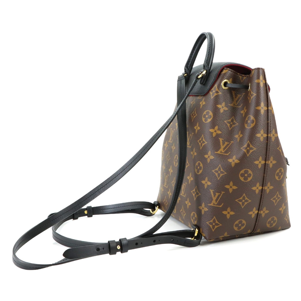 LOUIS VUITTON Monogram Montsouris NM PM Backpack Noir M45515 Purse 90311004