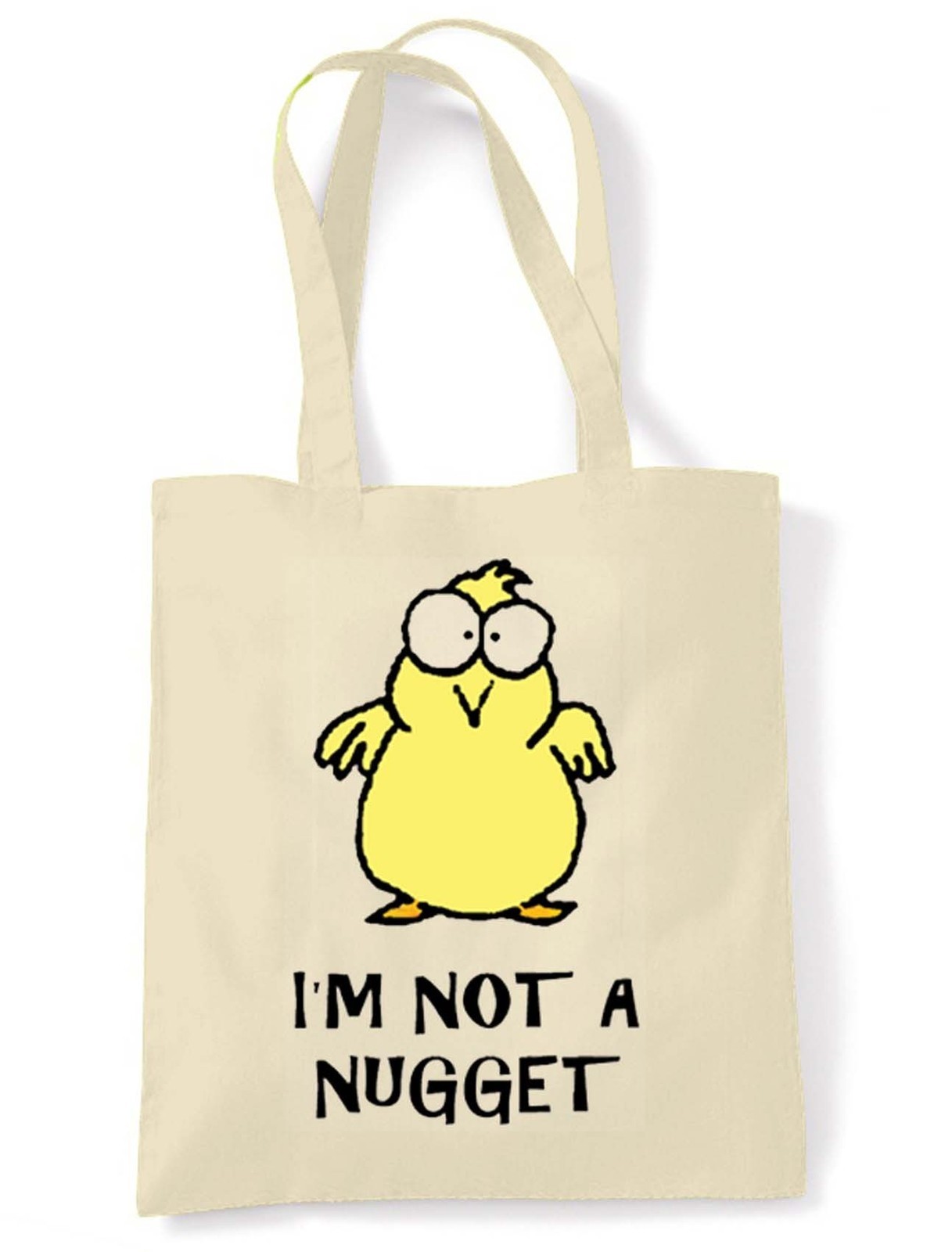 I’M NOT A NUGGET TOTE  SHOULDER BAG – Vegetarian Vegan Veggie Animal Rights
