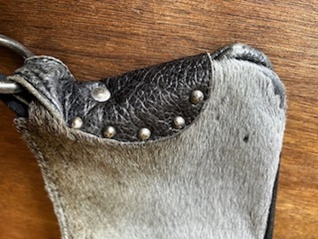 Cute bag, one side leather the other fur, made in Italy No Brand genuine leather