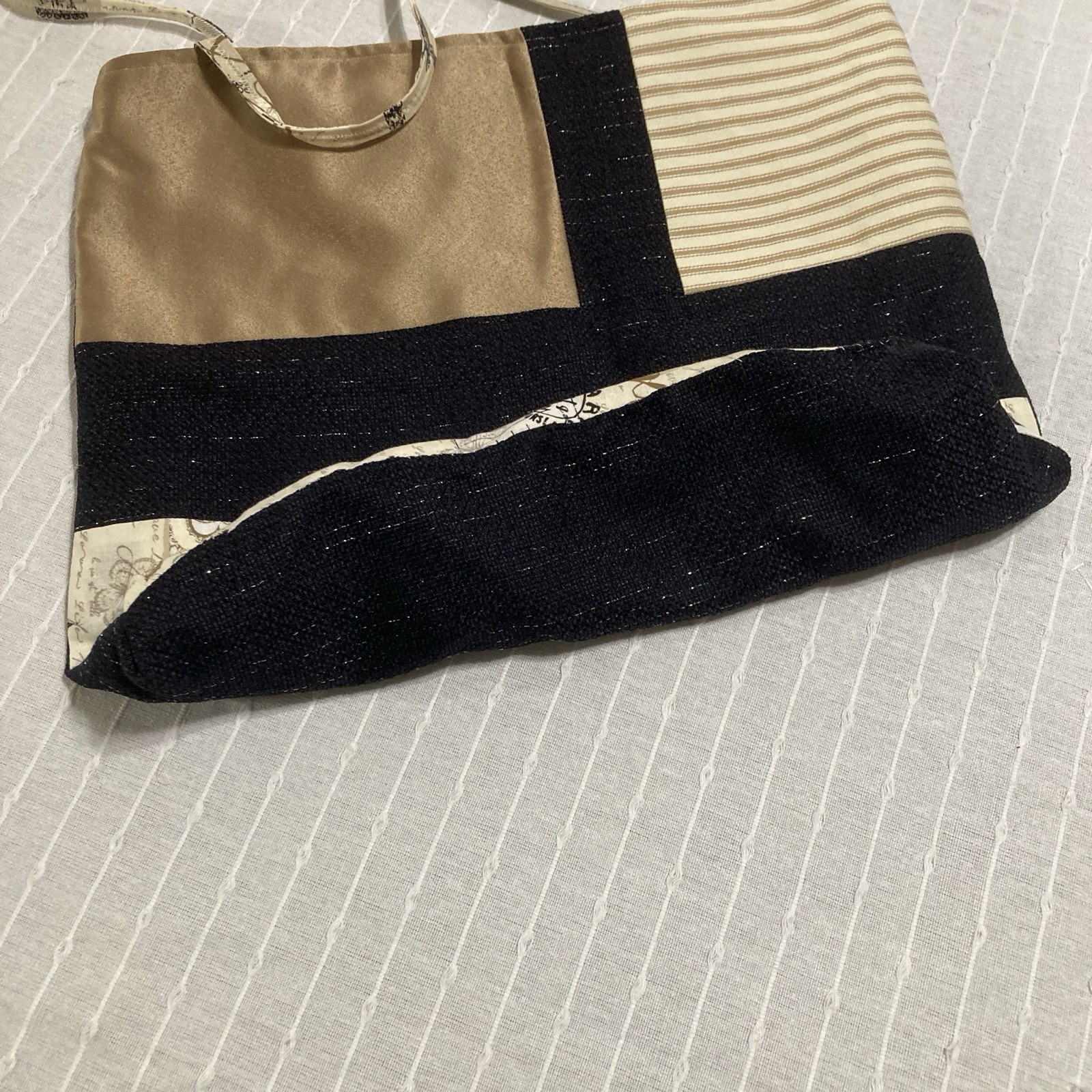 Parisian Themed Tote Bag Black and White