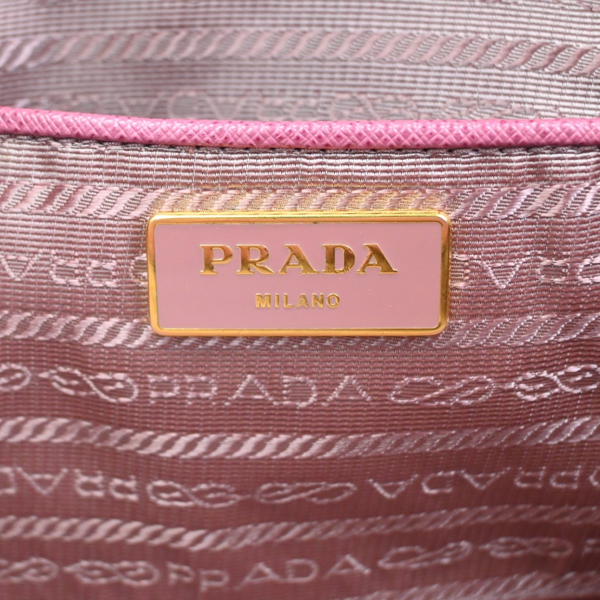 PRADA Galleria 2Way Shoulder Hand Bag Saffiano Leather Pink Italy 11CA830