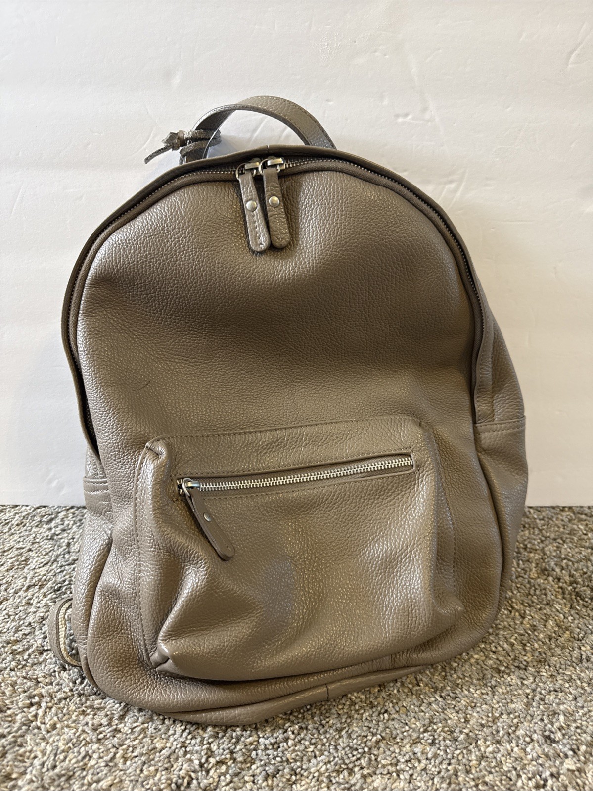 New American Eagle Genuine Leather Backpack Made in Italy
