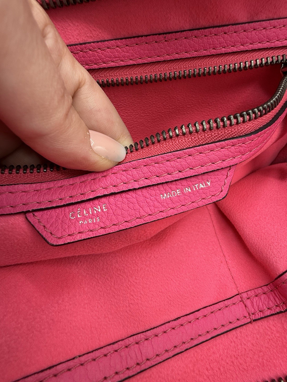 Celine Hot Pink Luggage! 2011 Mini! Entrupy Cert Included