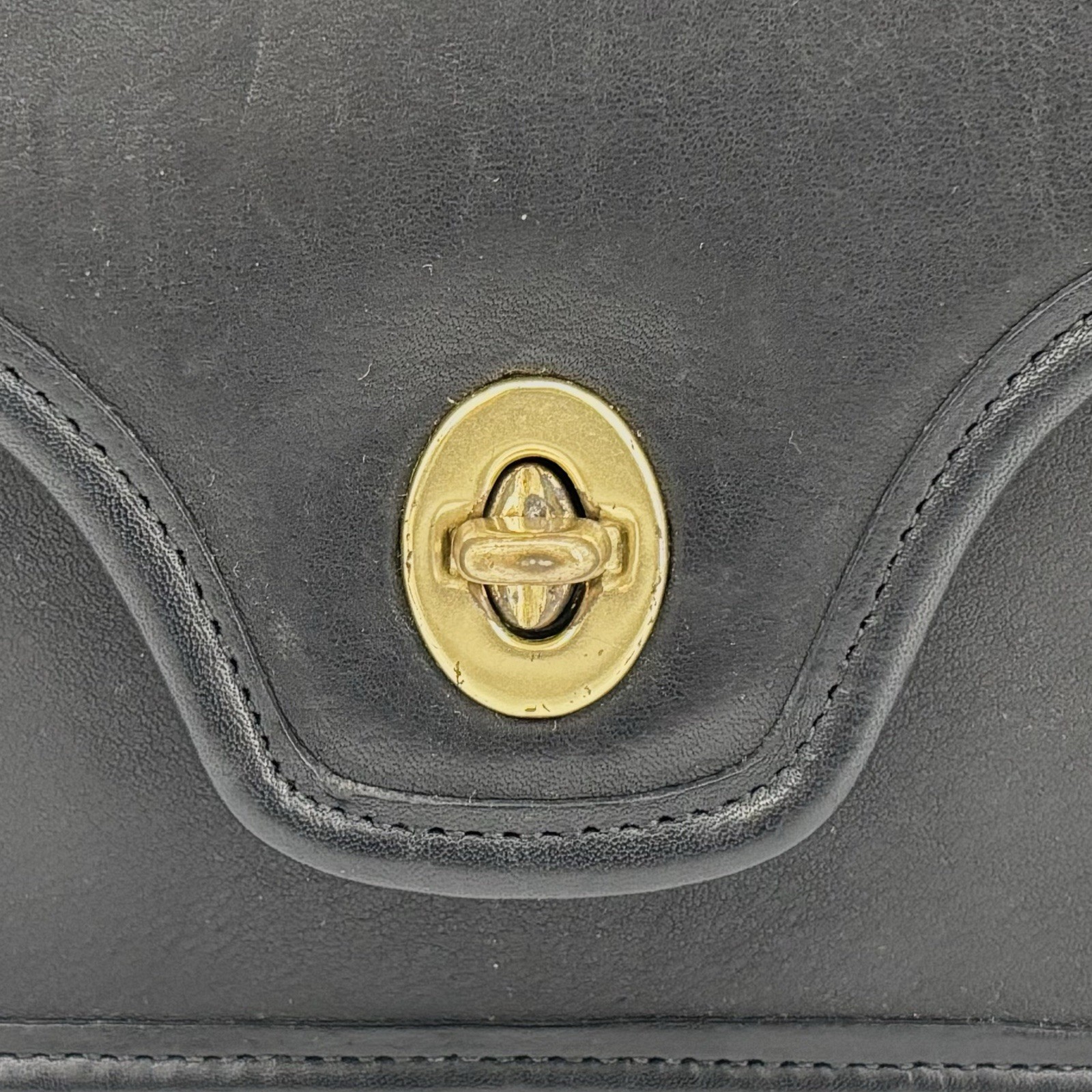 Coach Kent Shoulder Bag Crossbody Vintage Black Leather Authentic From Japan