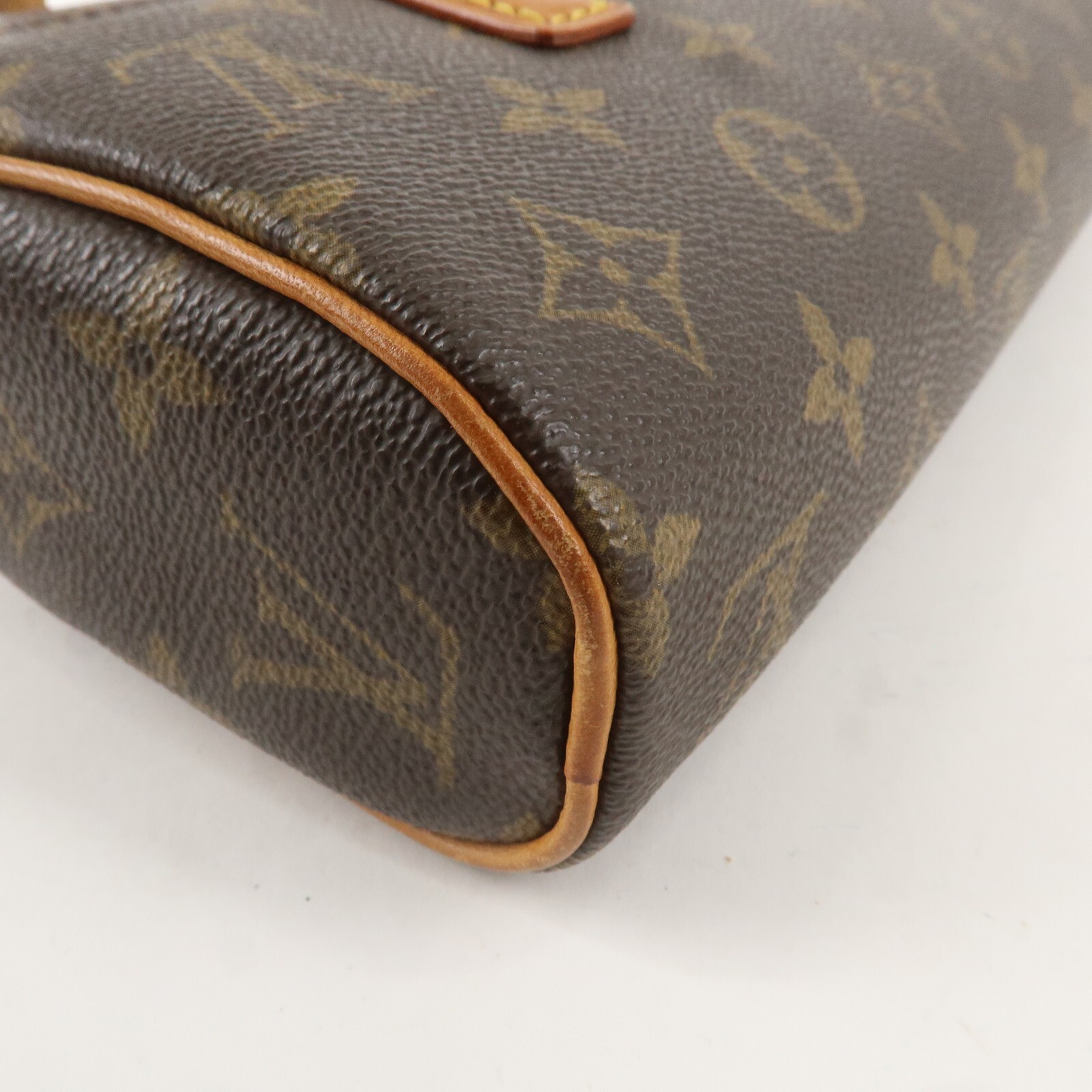 Louis Vuitton Monogram Sonatine Hand Bag Brown M51902 Auth Used
