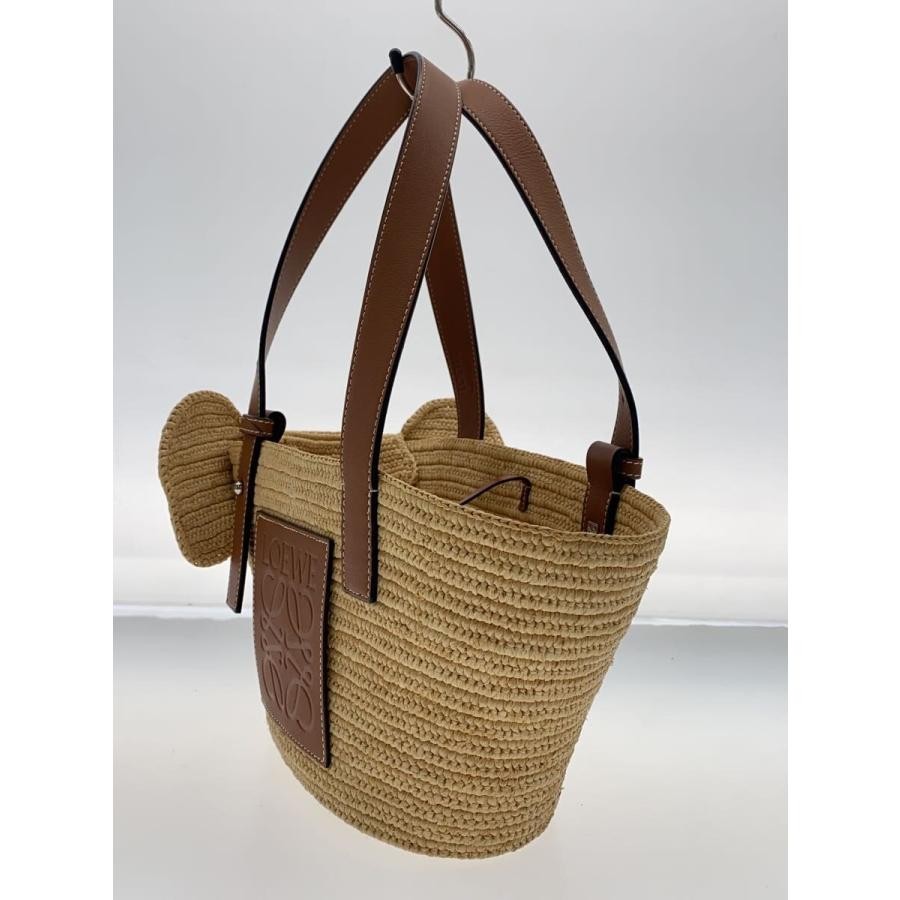 LOEWE Bag: Elephant Basket Small Beige W22H16D11cm;