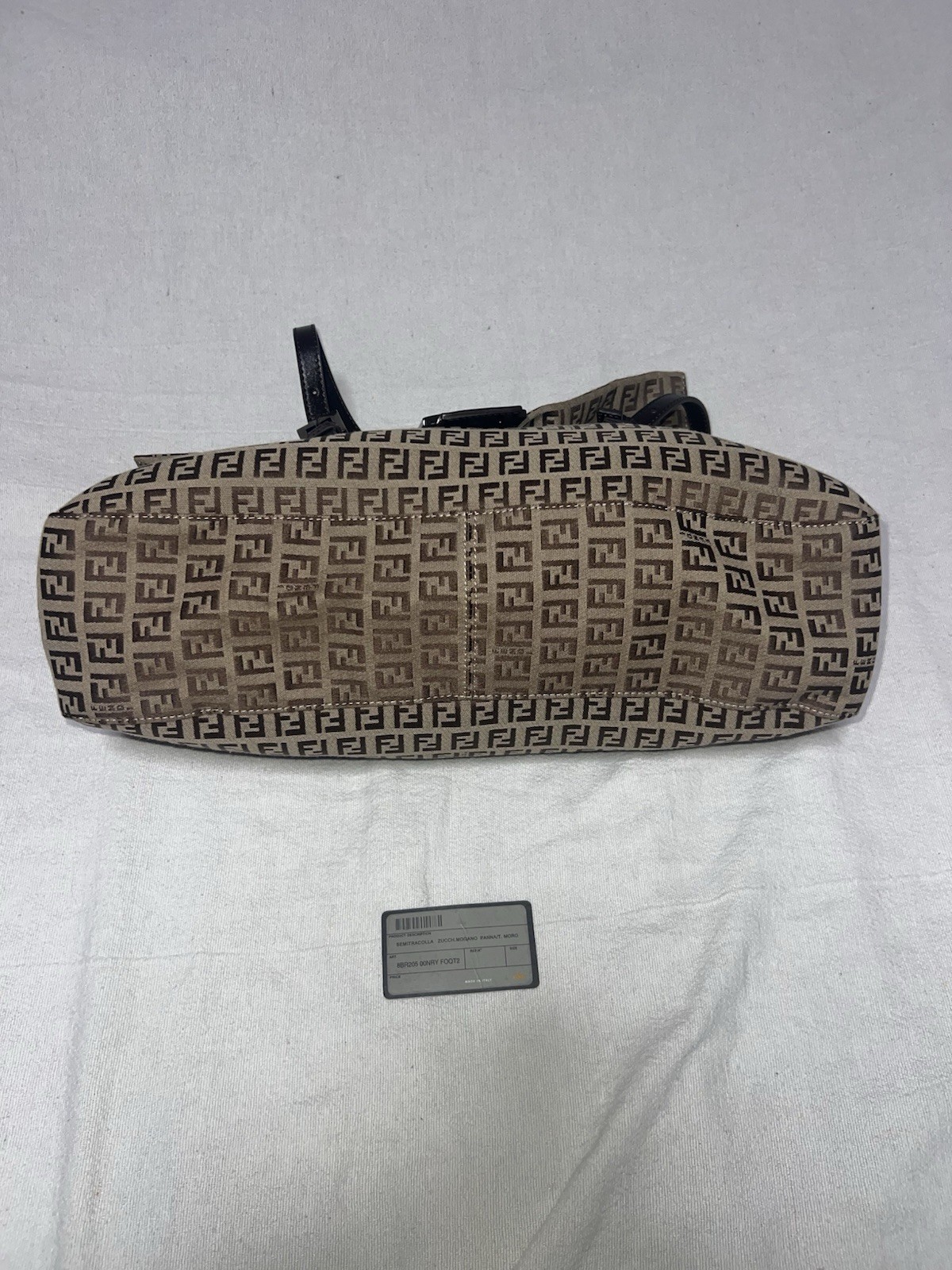Fendi Zucca Mama Forever Baguette Shoulder Bag 3677-8R205-029 Vintage 2002 Y2k