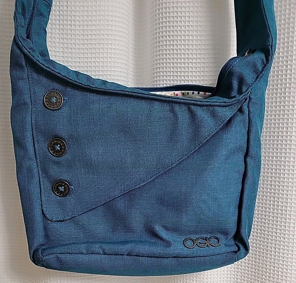 OGIO Purse Brooklyn Messenger Bag Padded For Tablets, Crossbody Peacock Blue O