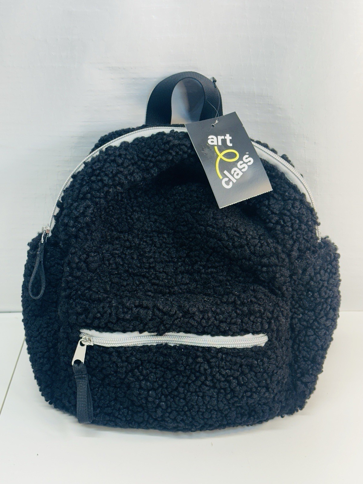 Art Class Backpack Shoulder Bag Girls Women’s Black Sherpa Stylish Chic Fashion