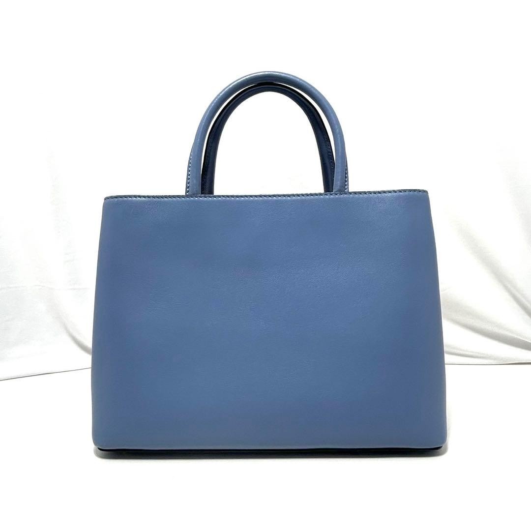 Fendi Petite 2Jours 2-Way Handbag Shoulder Bag Blue