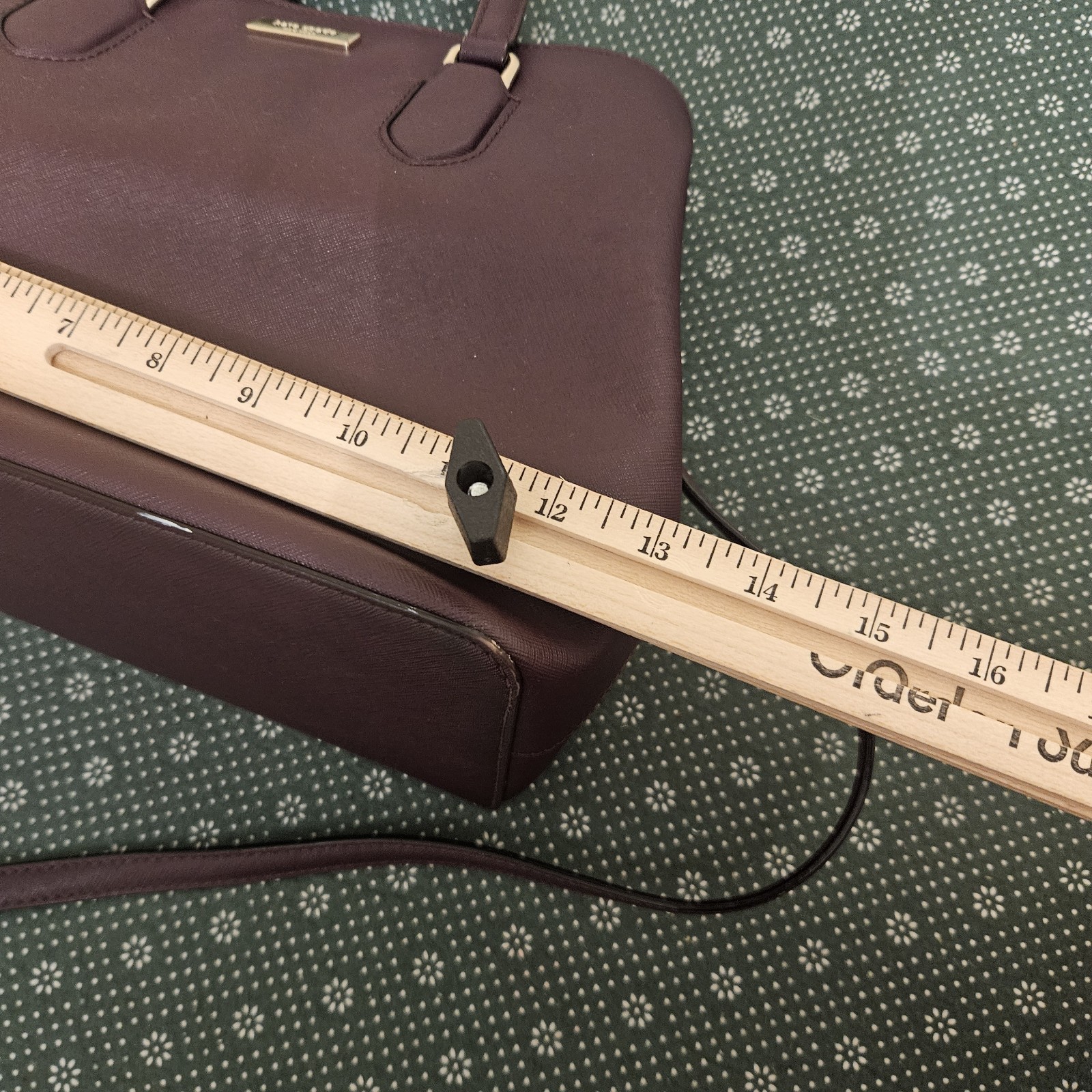 KATE SPADE Laurel Way Evangelie MOHAGANY Convertible Satchel Tote SEE VIDEO