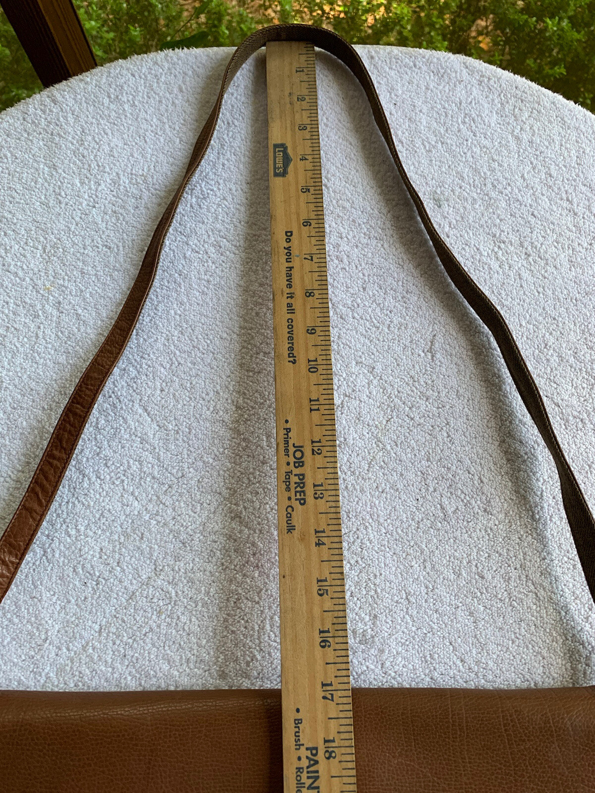 Santini Dominic Handbag Leather Crossbody Clutch Detachable Strap Bourbon Brown