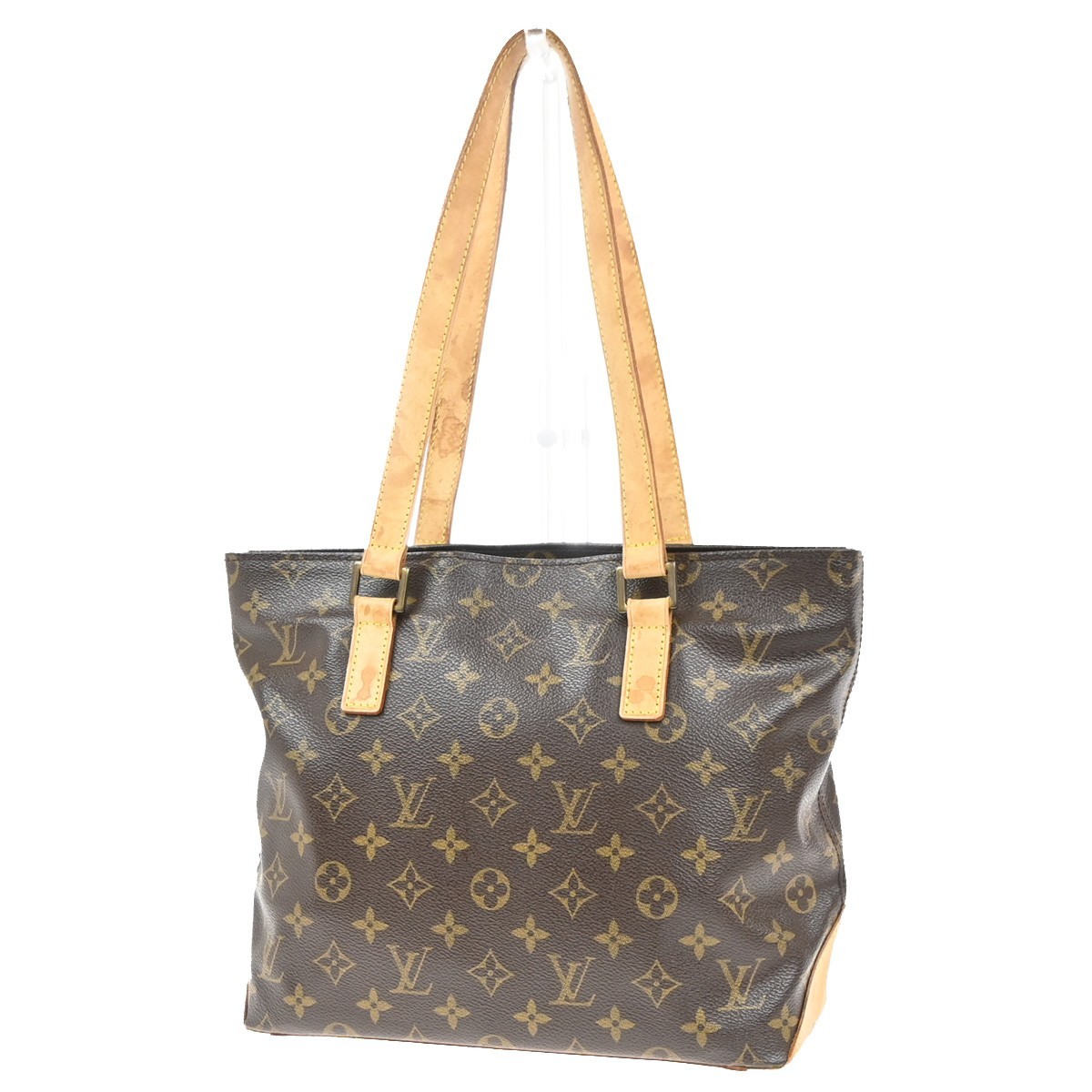 LOUIS VUITTON Cabas Piano Shoulder Bag Monogram Leather Brown M51148 35MA229