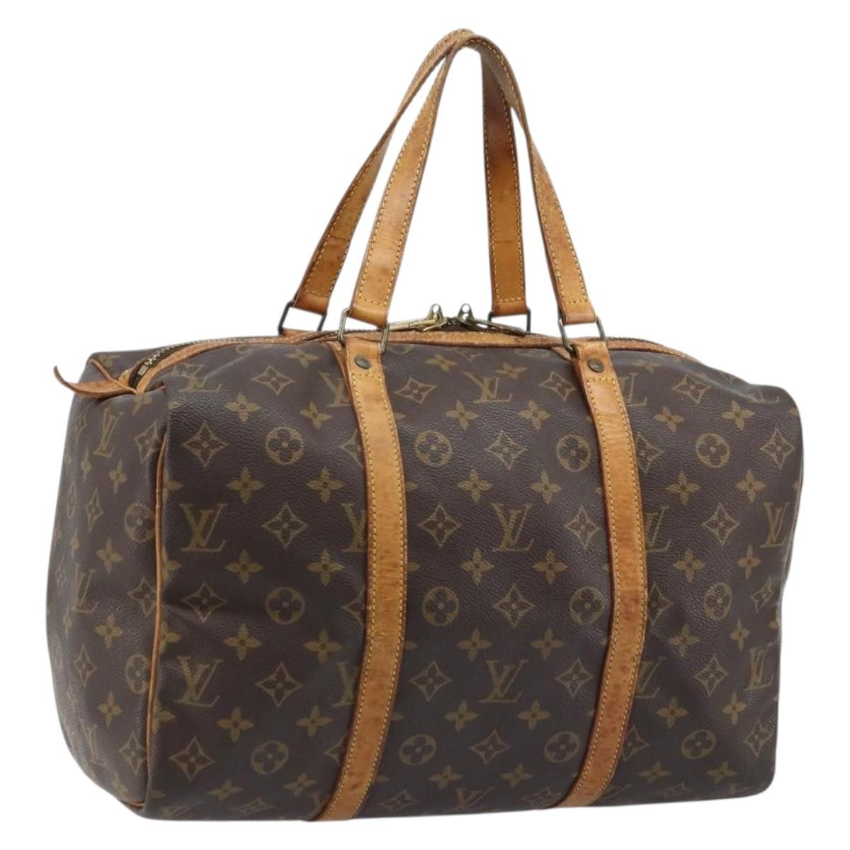 LOUIS VUITTON Monogram Sac Souple 45 Boston Bag M41624 LV Auth 159840