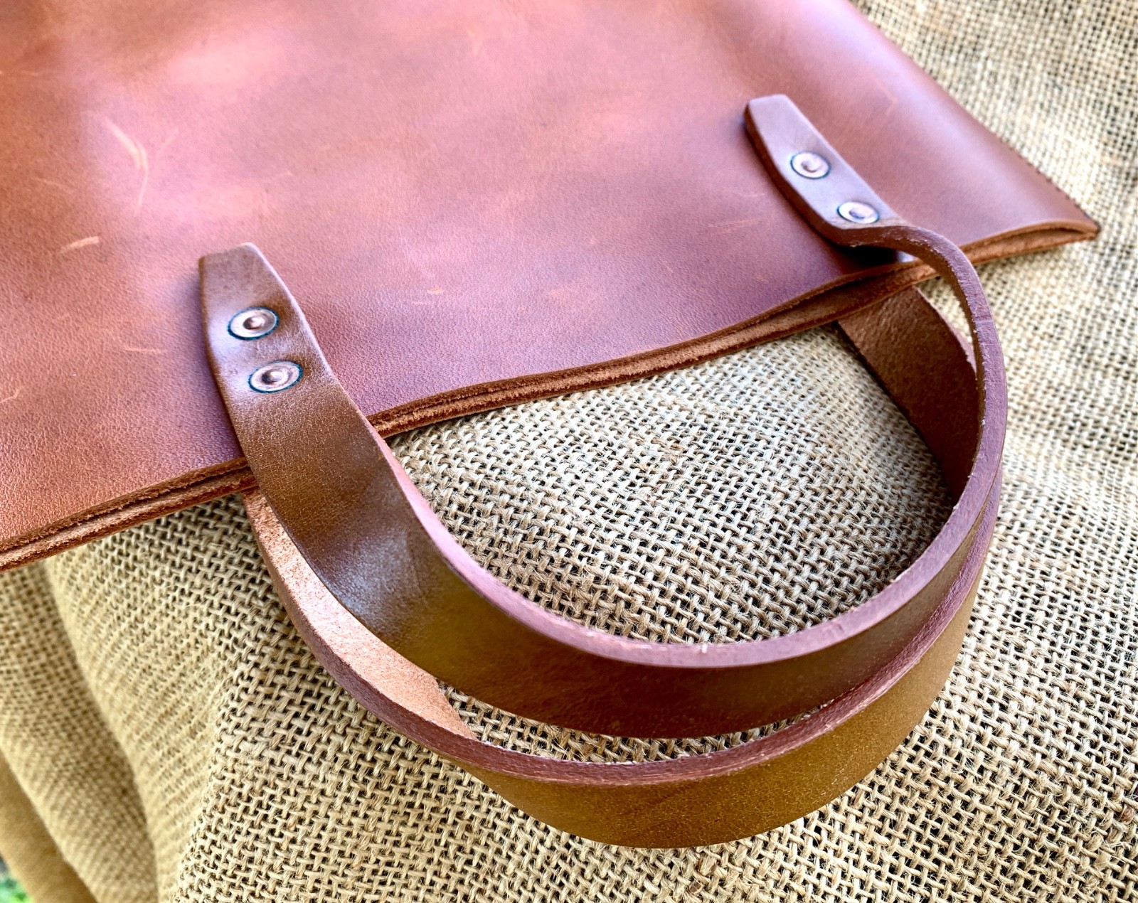 WP Standard Mini Leather Tote Bag Brown MINI size full-grain leather