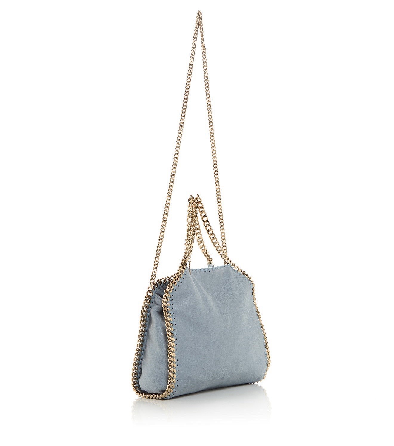Stella McCartney Falabella Duck Blue Shaggy Tote Gold Hardware NWT MSRP $1,275