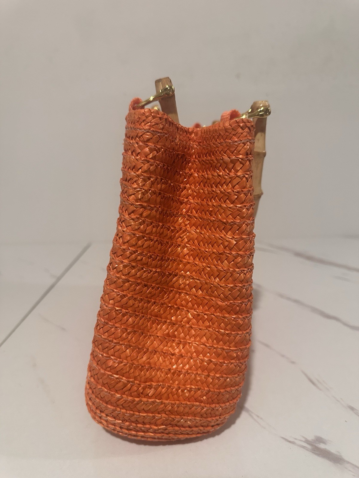 Croft & Barrows Orange Woven Purse Handbag
