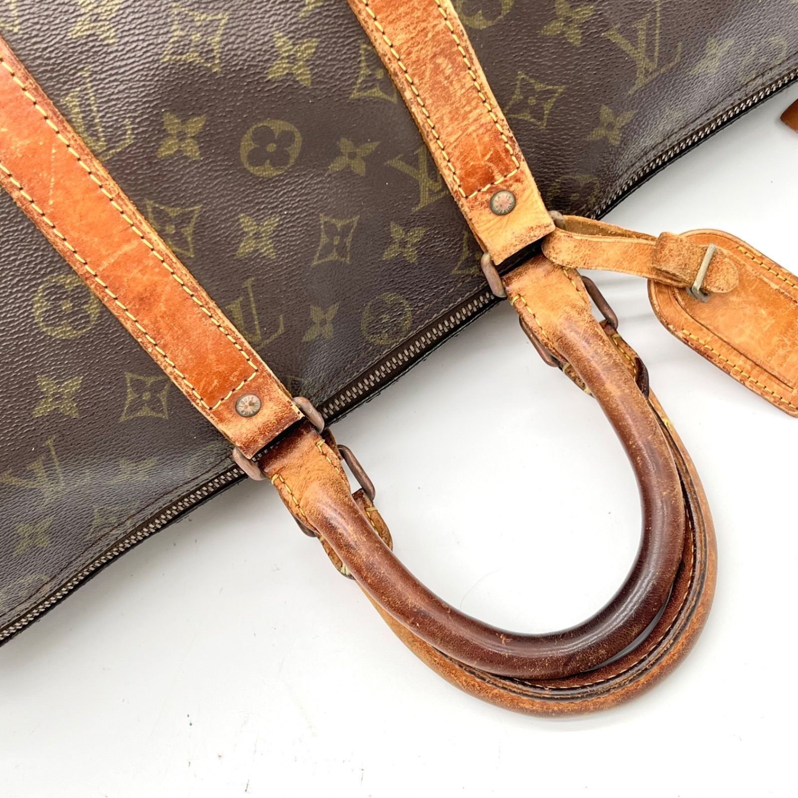 Auth LOUIS VUITTON Monogram Keepall 50 Boston Bag M41426 2Y9833