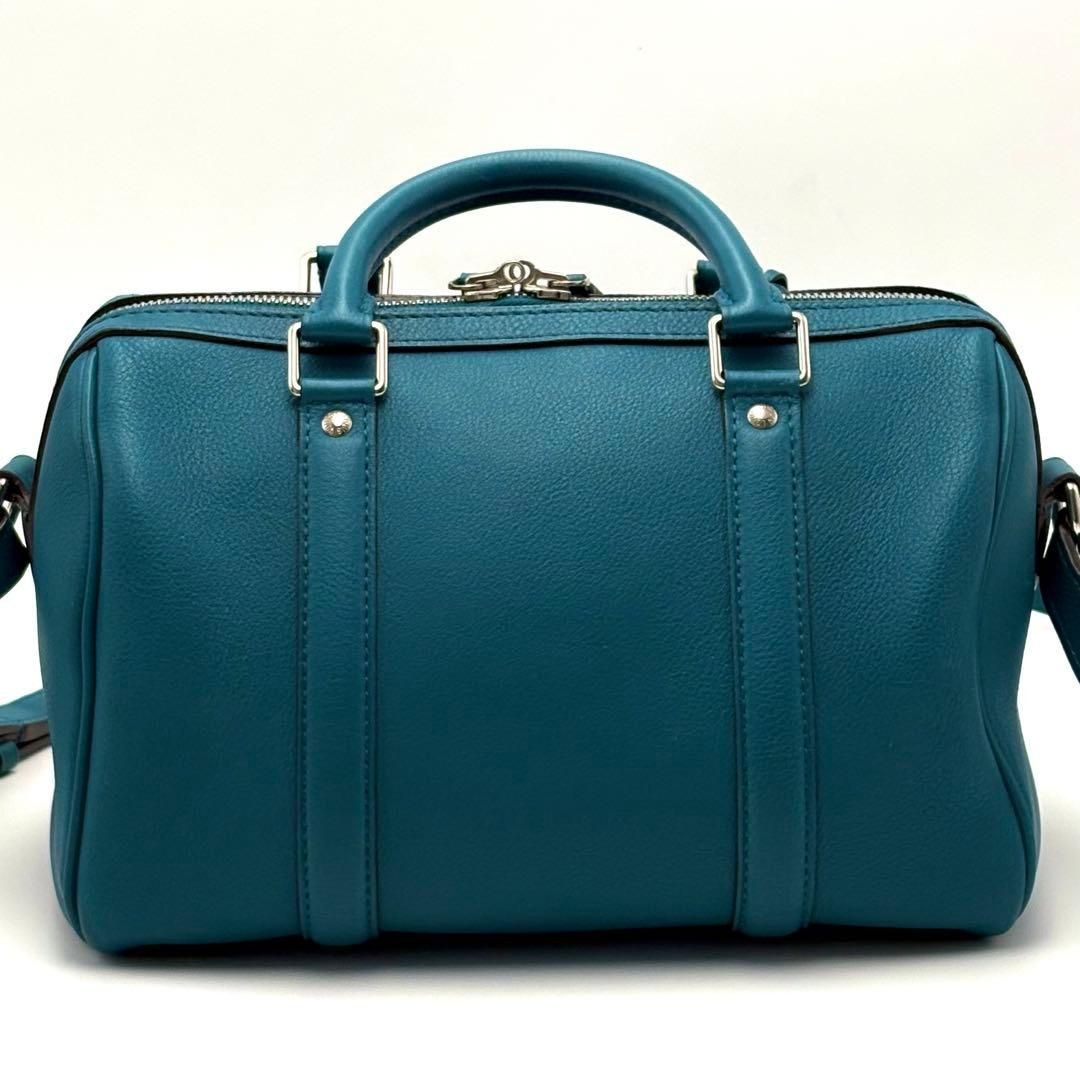 LOUIS VUITTON Bag: SC Bag BB M48853 Blue Canard W25H18D15cm w/clochette keys;