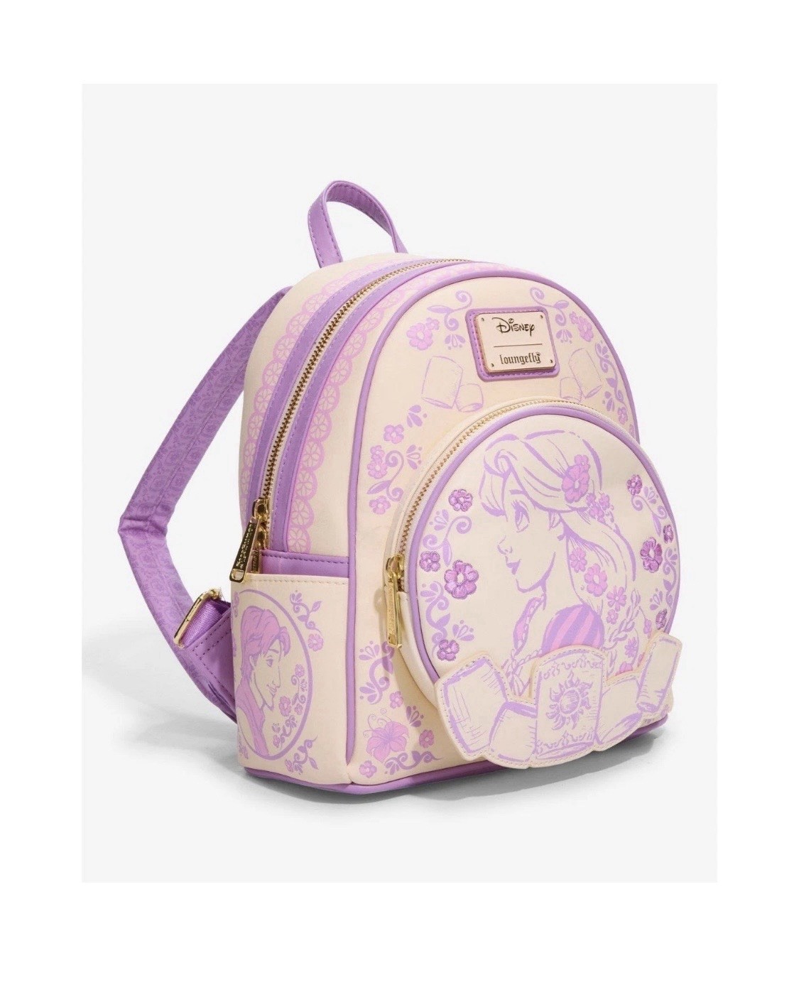Loungefly Disney Tangled Rapunzel Sketched Mini Backpack NWT