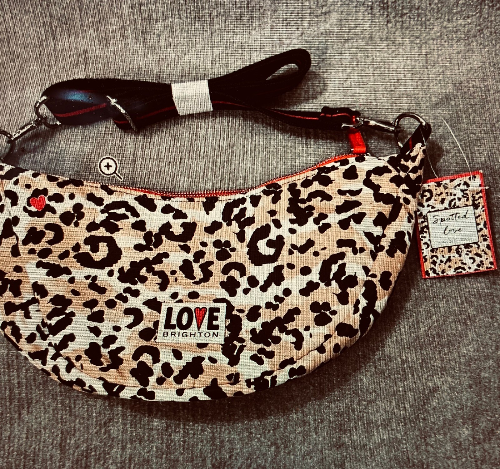 Brighton, Spotted Love Swing Bag, Leopard Print, Adjustable Strap