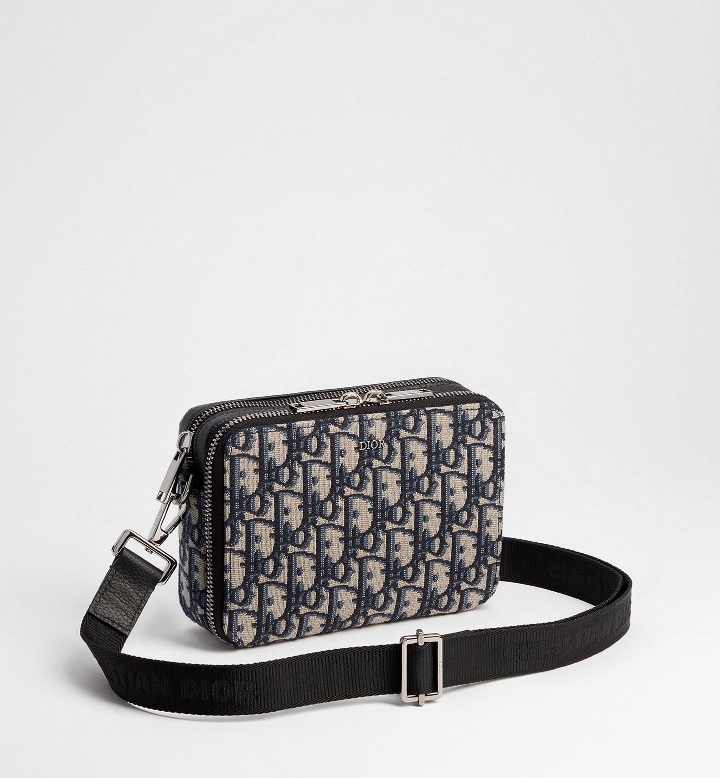 Dior Crossbody Blue Canvas Oblique Bag