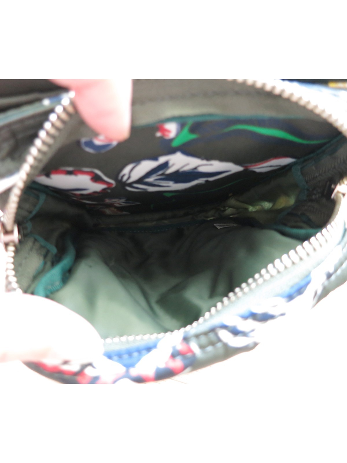 TOGA ARCHIVES x PORTER Green Nylon Floral AOYAMA LIMITED Studded Crossbody Bag
