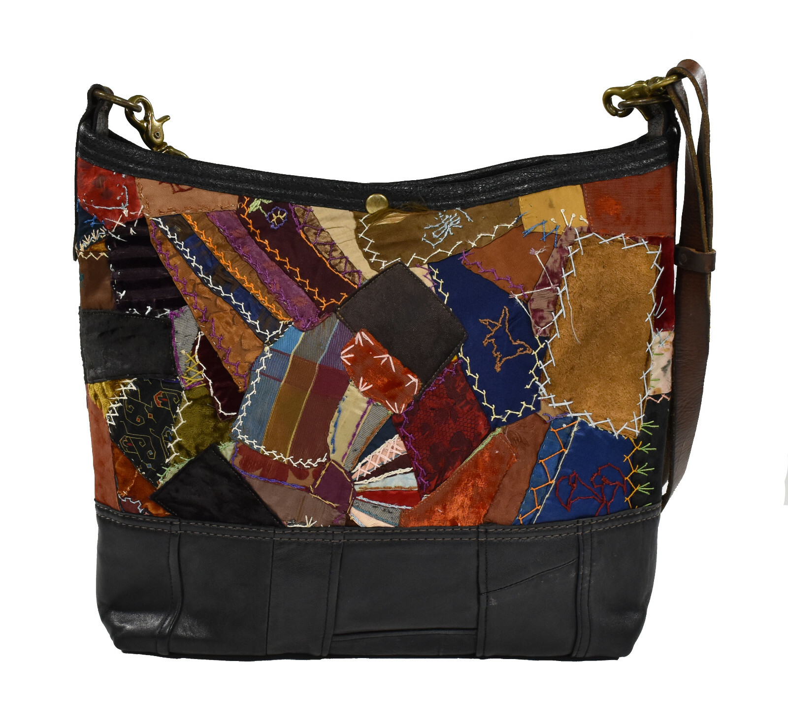 Ralph Lauren Purple Label 50th Anniversary Patchwork Shoulder Hobo Bag New $3500